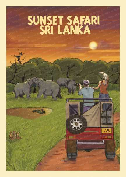 Sri Lanka Posters Postcards